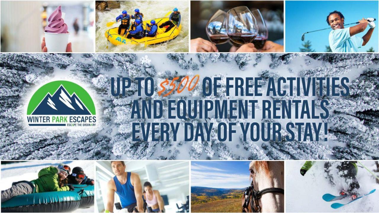 Ski In-Out Luxury Condo #4474 With Huge Hot Tub & Great Views - 500 Dollars Of Free Activities & Equipment Rentals Daily Винтер Парк Экстерьер фото